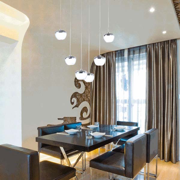 6 Heads LED ”Apple“ Pendant Light 