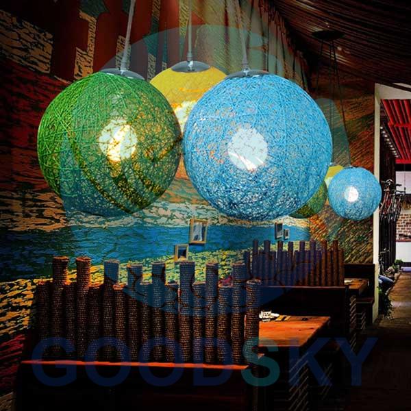 Rattan Ball Pendant Light